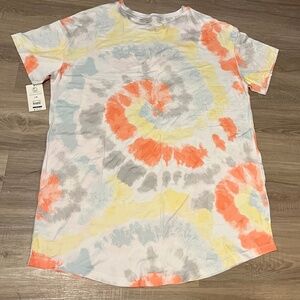Sleep shirt abstract print